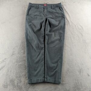 Levis XX Chino Pants Mens 32x30 Gray Standard Taper Stretch Khakis Faded Denim